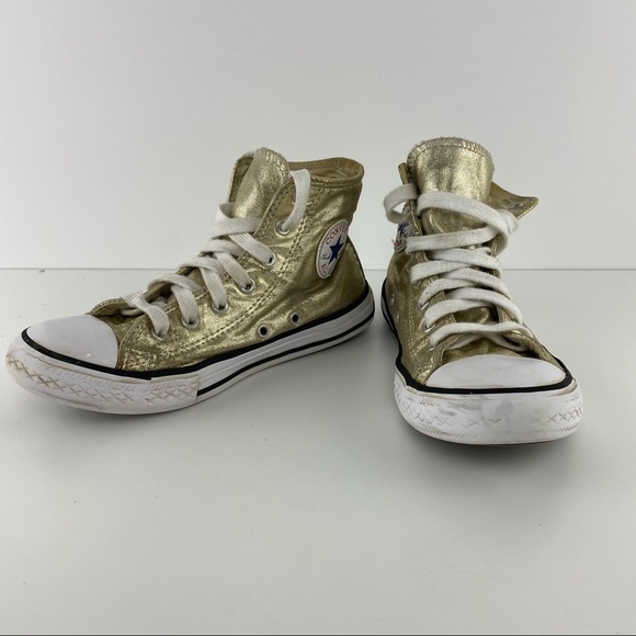 girls gold high tops